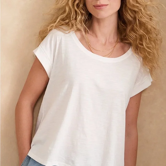 Garnet Hill Stripped Weekender Cropped
Boxy Tee - Picture 3 of 3